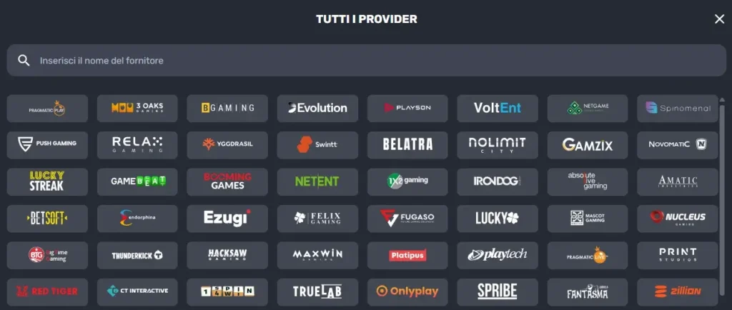 Fornitori di software per giochi da casinò RocketPlay